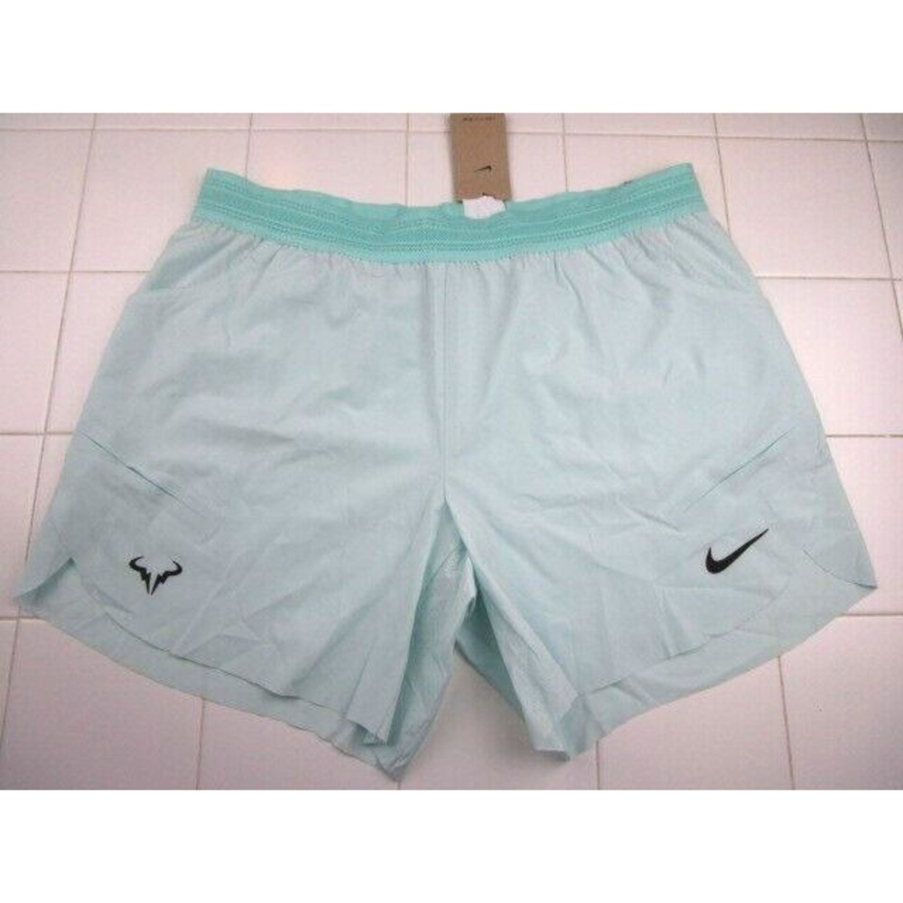 Nike Court ADV Rafael Nadal 7" Tennis Shorts Mint Men's 2XL XXL DV2881-346